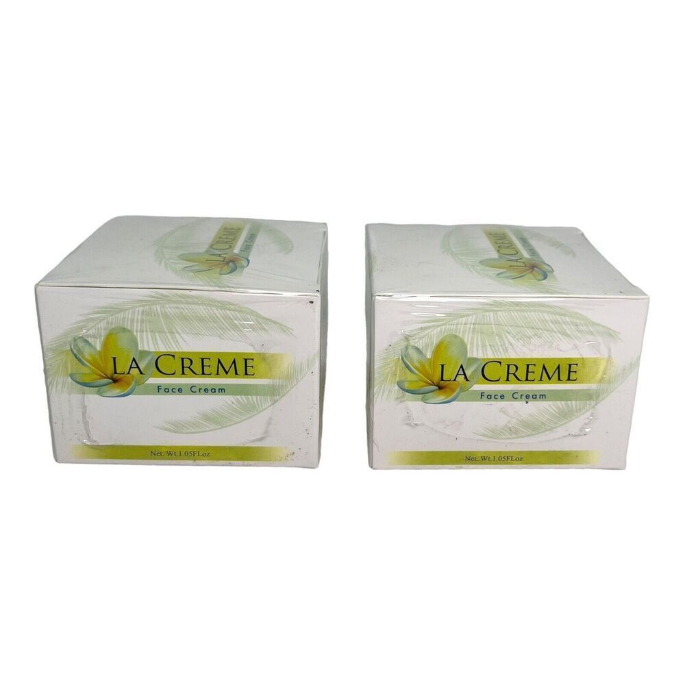 2 LA CREME Skin Care Face Cream 1.05 Oz New Factory Sealed Exp Date 11/2017